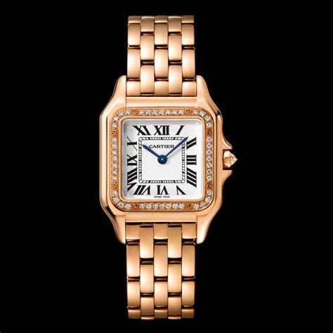 mini panthere cartier watch|Cartier Panthere watch with diamonds.